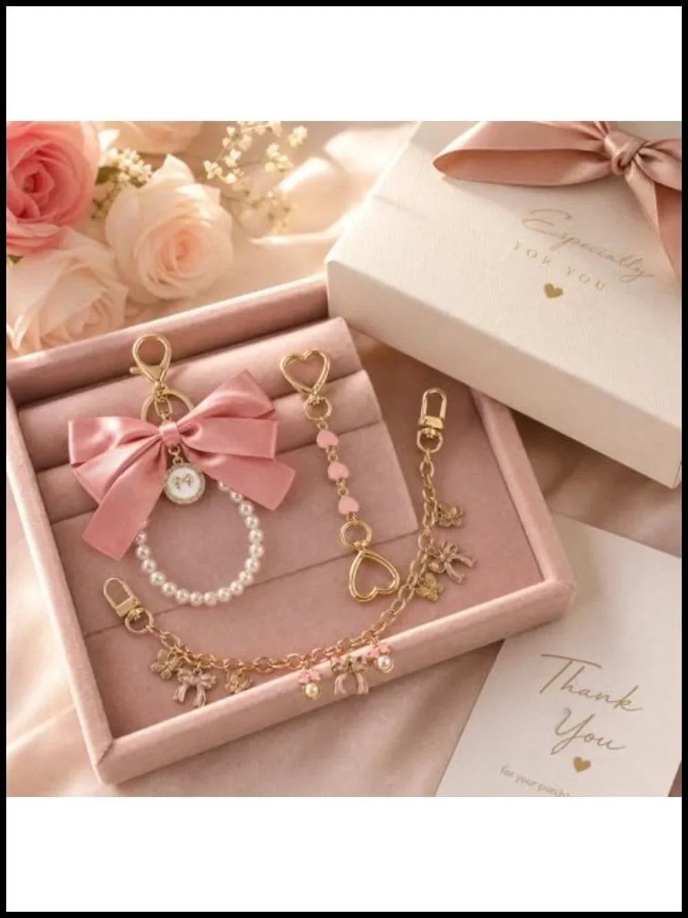 Bag Charm Chain Set - 3 Pcs Purse Chains with Replacement Extender Chain